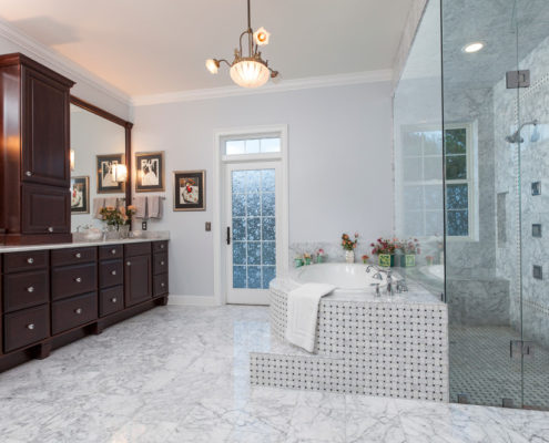 marble bathroom bathroom traditional with marble floor-marble bathroom frameless shower door