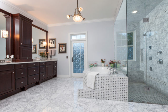 marble bathroom bathroom traditional with marble floor-marble bathroom frameless shower door